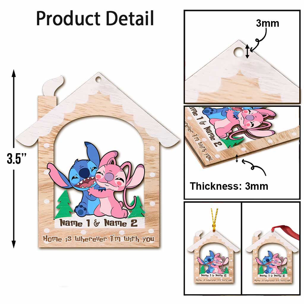 Personalized Ohana Ornament Custom Names Christmas Gift