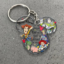 Load image into Gallery viewer, Personalized Wonderland Mouse Keychain Custom Name Gift for Kids
