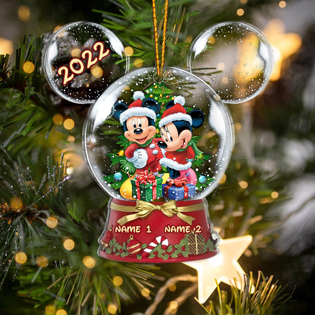 Personalized Winter Wonderland Mouse Acrylic Ornament Gift