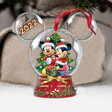 Load image into Gallery viewer, Personalized Winter Wonderland Mouse Acrylic Ornament Gift

