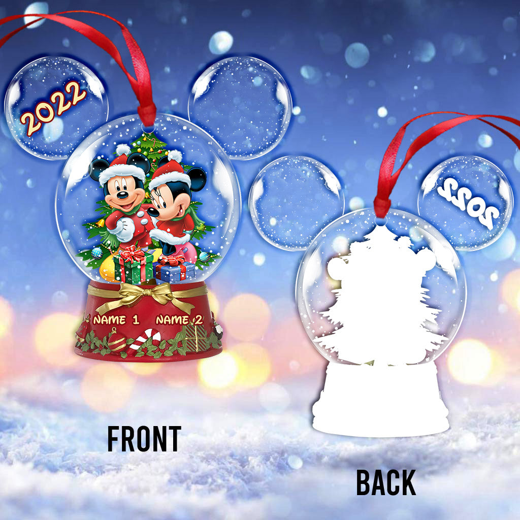 Personalized Winter Wonderland Mouse Acrylic Ornament Gift