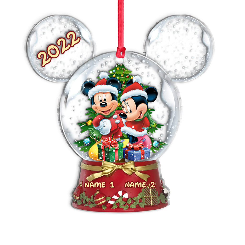 Personalized Winter Wonderland Mouse Acrylic Ornament Gift