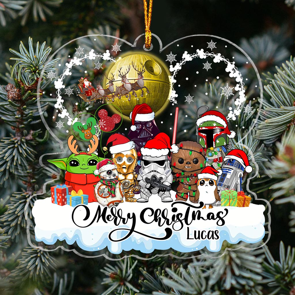 Personalized Star Wars Christmas Ornament Custom Name Gift