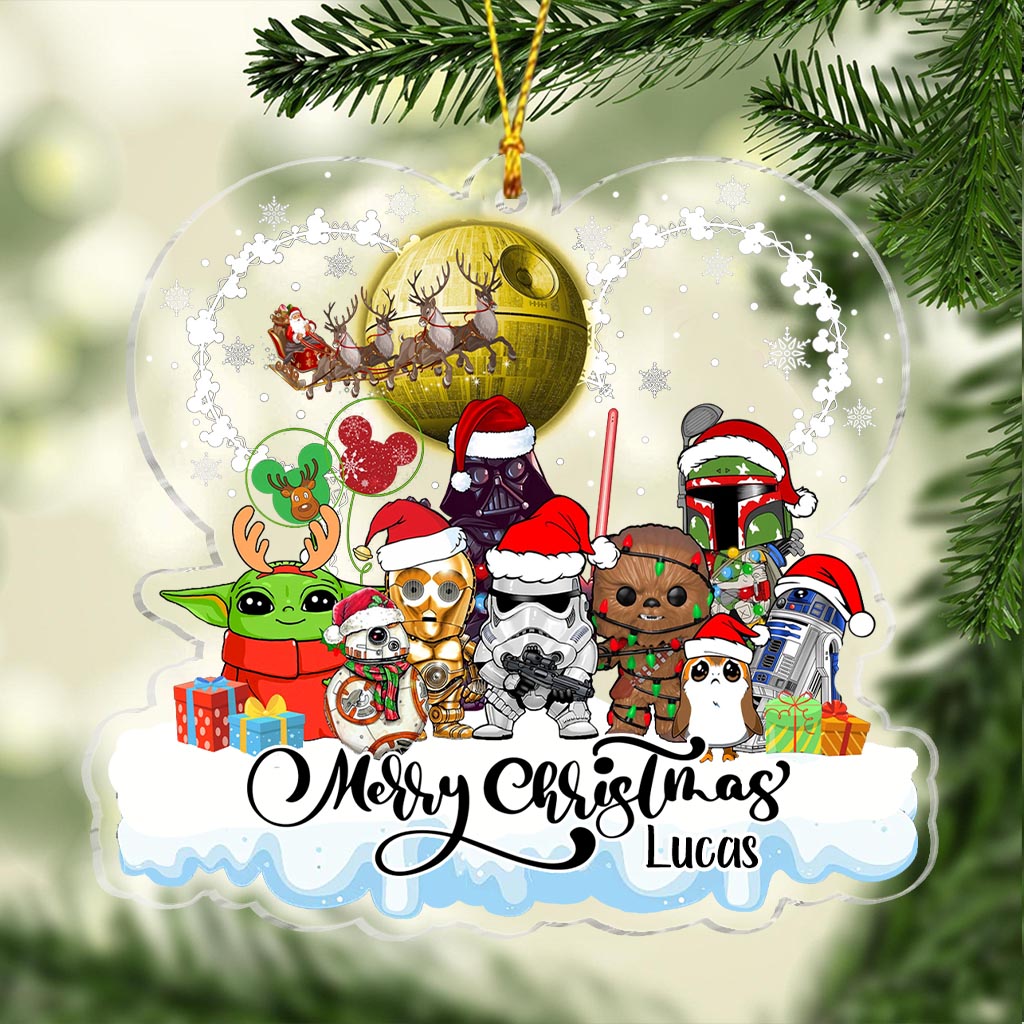 Personalized Star Wars Christmas Ornament Custom Name Gift
