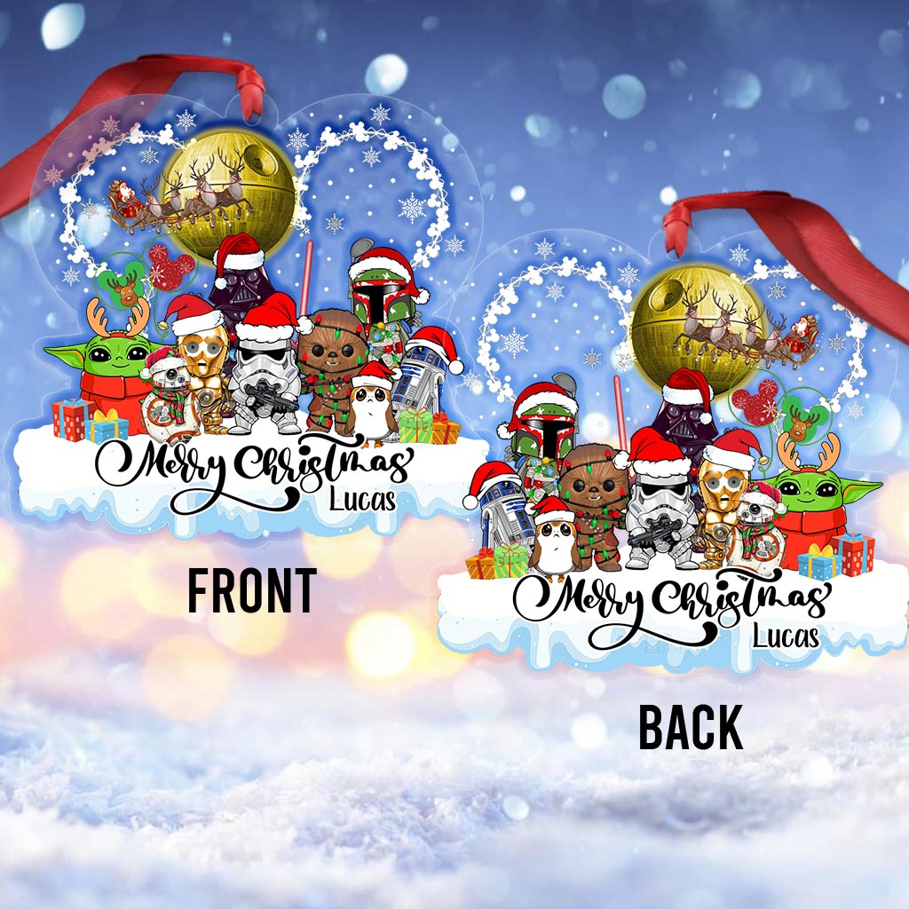 Personalized Star Wars Christmas Ornament Custom Name Gift