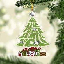 Load image into Gallery viewer, Personalized Acrylic Christmas Ornament May The Force Be With You Gift
