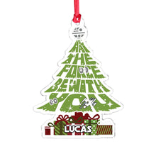 Load image into Gallery viewer, Personalized Acrylic Christmas Ornament May The Force Be With You Gift
