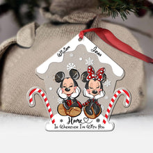 Load image into Gallery viewer, Personalized Christmas Mouse Ornament Custom Names Gift
