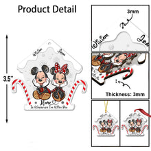 Load image into Gallery viewer, Personalized Christmas Mouse Ornament Custom Names Gift
