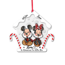 Load image into Gallery viewer, Personalized Christmas Mouse Ornament Custom Names Gift
