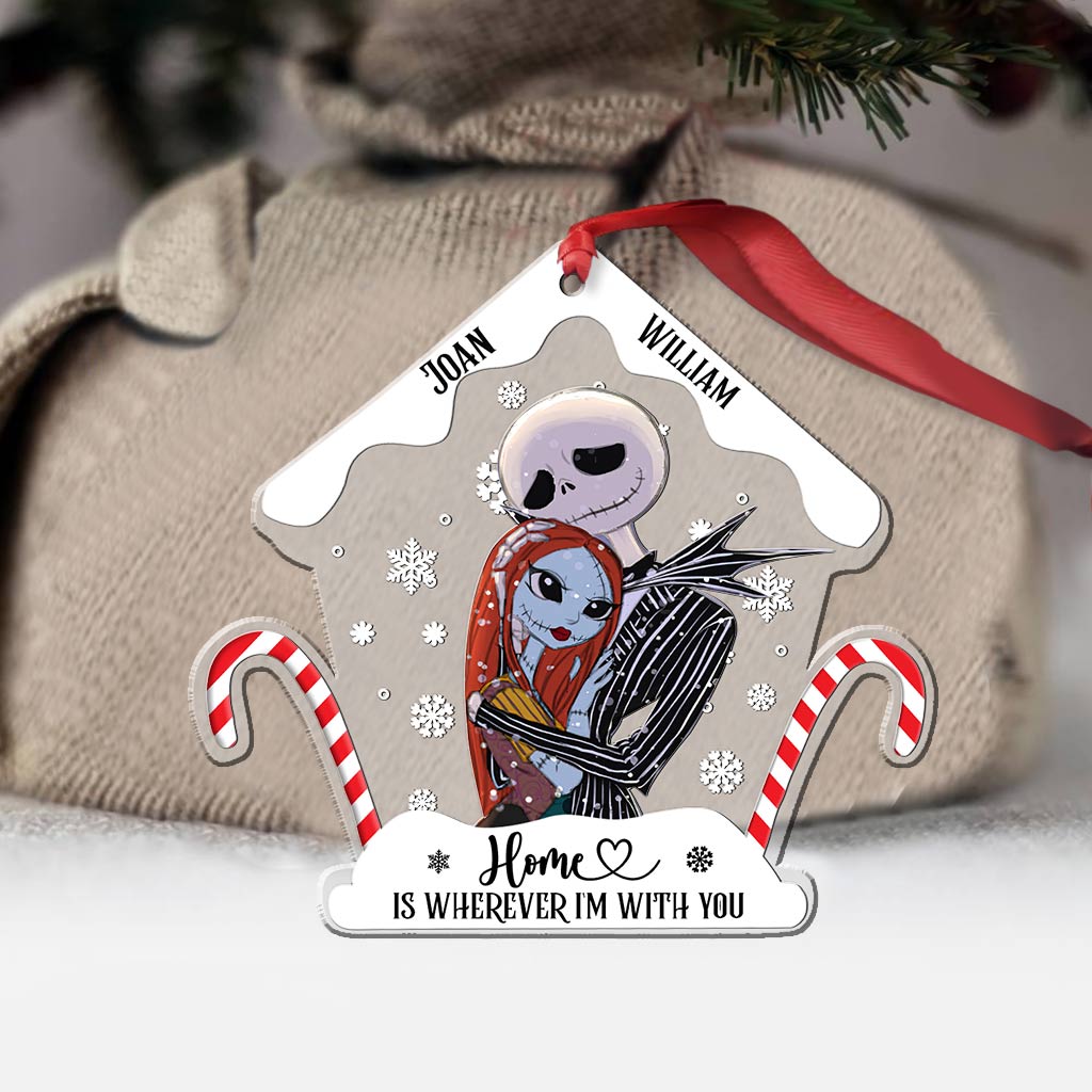 Personalized Nightmare Before Christmas Ornament Custom Name Gift for Couple