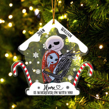 Load image into Gallery viewer, Personalized Nightmare Before Christmas Ornament Custom Name Gift for Couple
