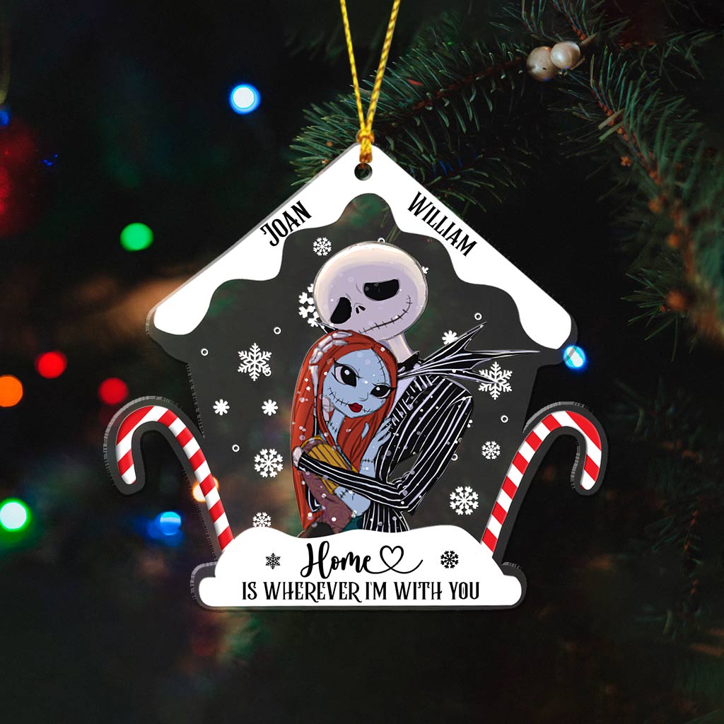 Personalized Nightmare Before Christmas Ornament Custom Name Gift for Couple