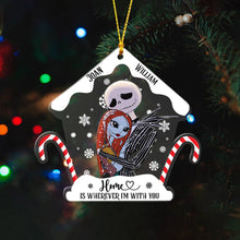Load image into Gallery viewer, Personalized Nightmare Before Christmas Ornament Custom Name Gift for Couple
