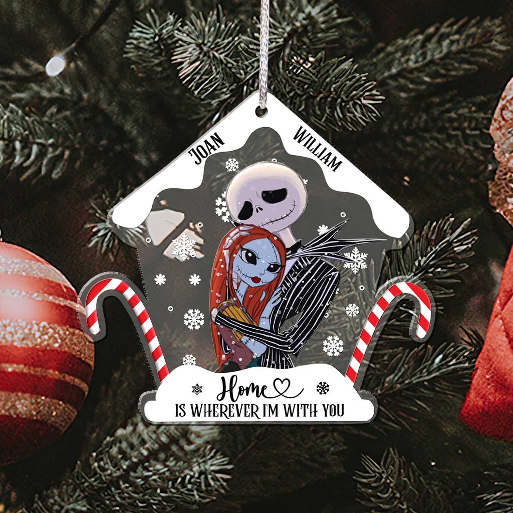 Personalized Nightmare Before Christmas Ornament Custom Name Gift for Couple