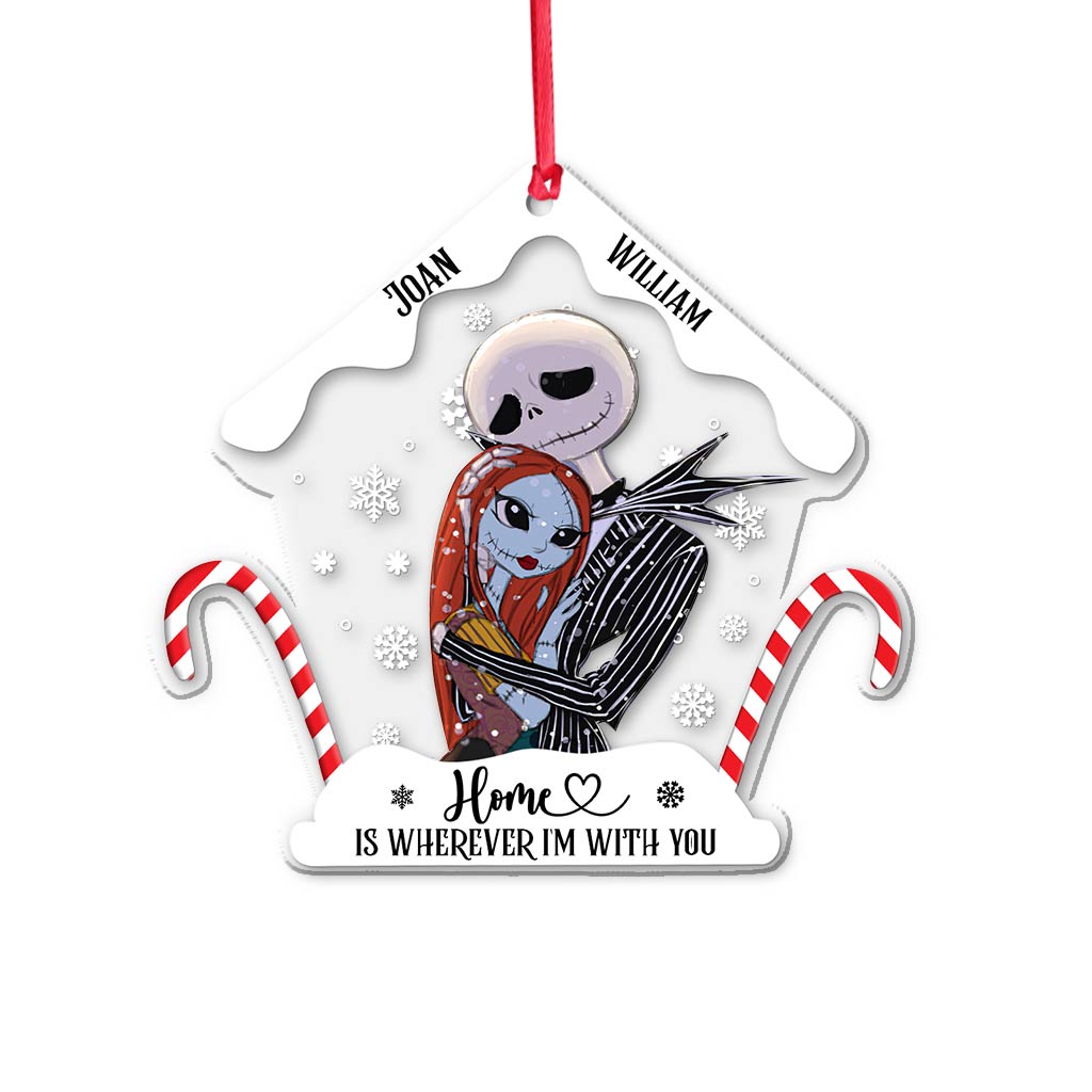Personalized Nightmare Before Christmas Ornament Custom Name Gift for Couple