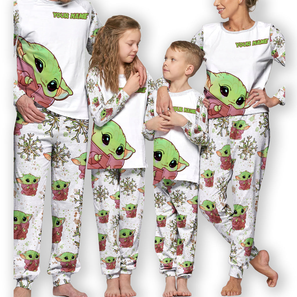 Personalized Christmas Pajamas Set with Cute Design for Kids
