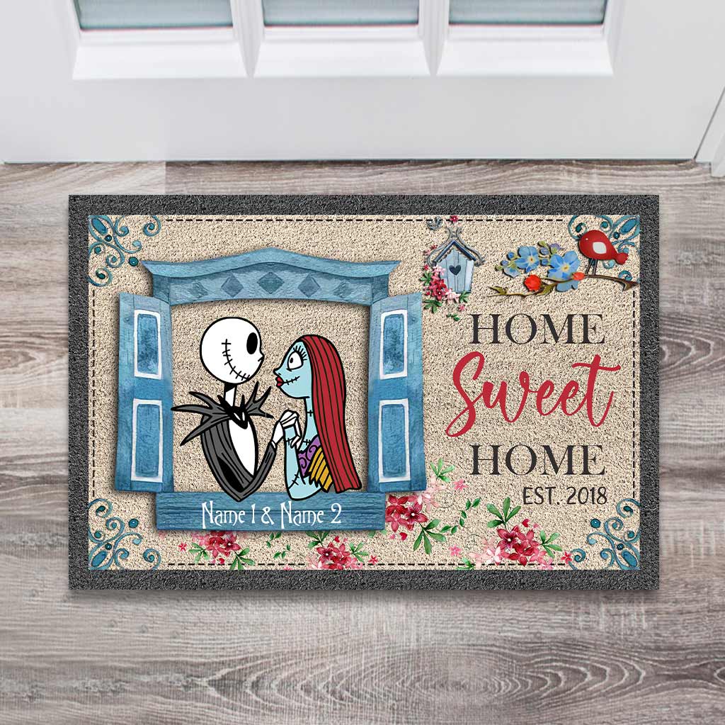 Personalized Nightmare Doormat Custom Names Gift for Home