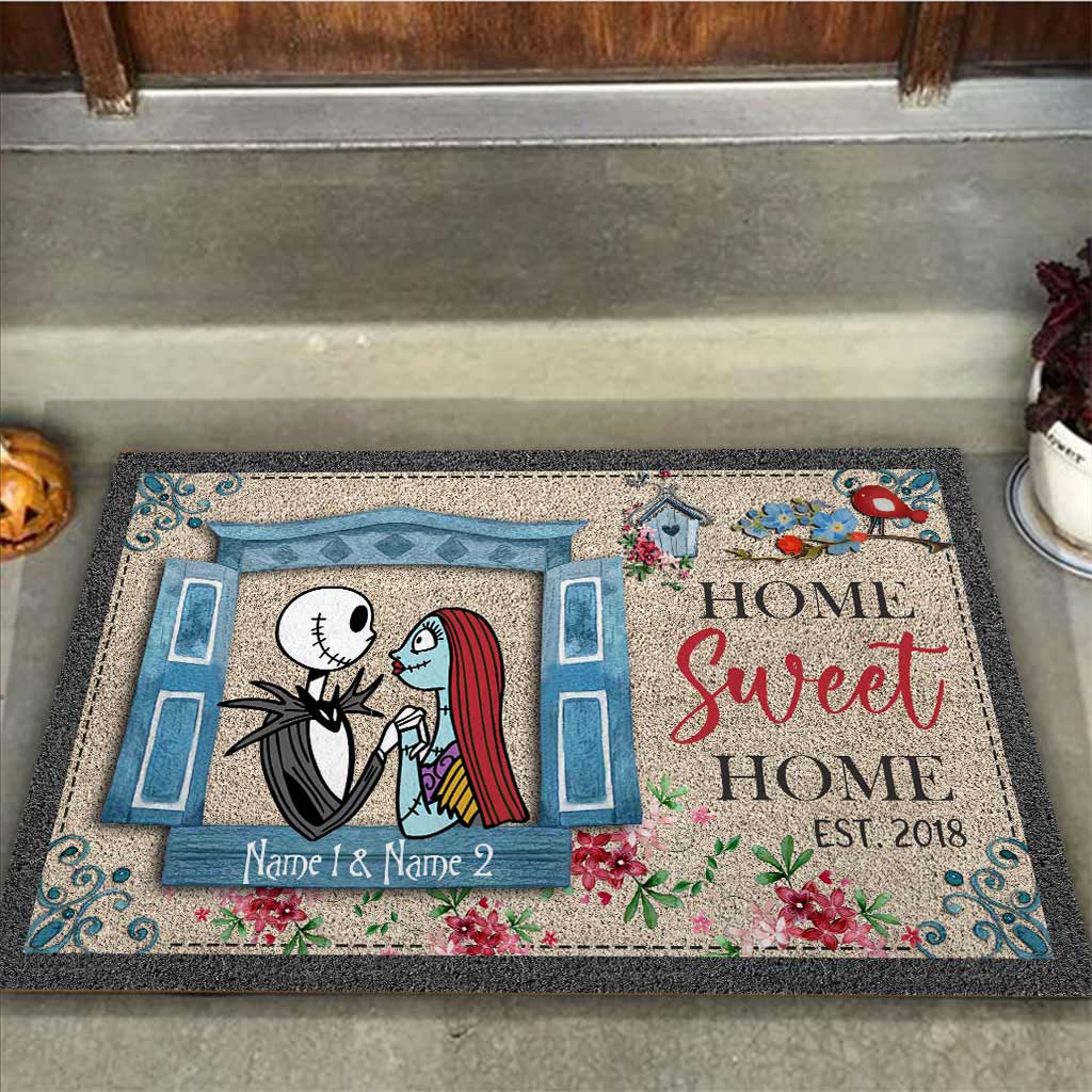 Personalized Nightmare Doormat Custom Names Gift for Home