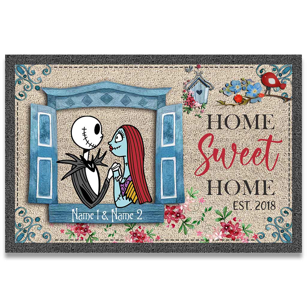 Personalized Nightmare Doormat Custom Names Gift for Home
