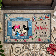 Load image into Gallery viewer, Personalized Home Sweet Home Doormat Custom Names Gift
