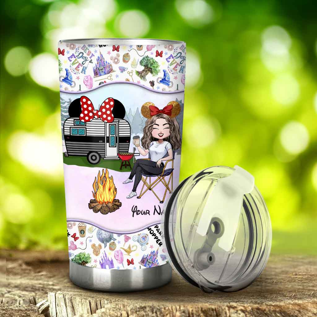 Personalized Camping Kinda Girl Tumbler Custom Name Gift