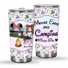 Load image into Gallery viewer, Personalized Camping Kinda Girl Tumbler Custom Name Gift
