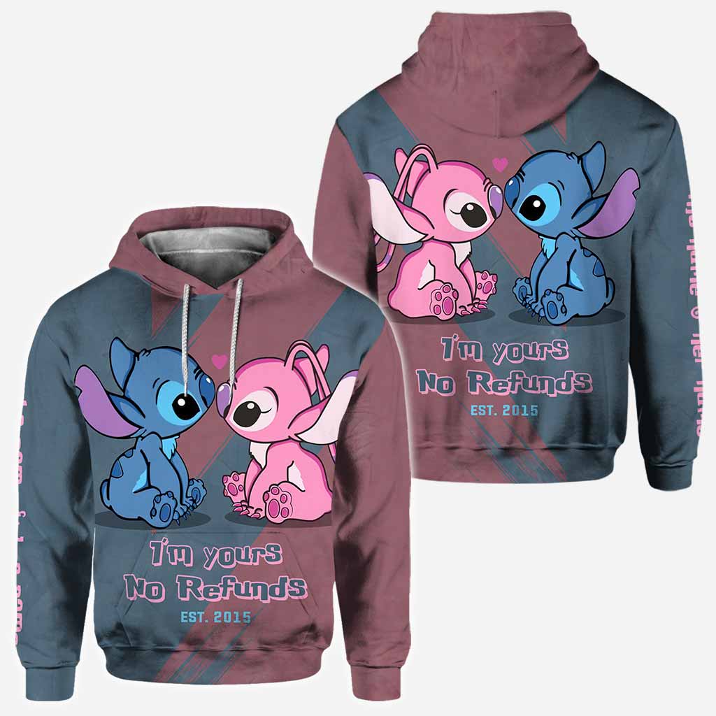 Personalized All-Over Print Hoodie Custom Couple Gift for Valentine's Day
