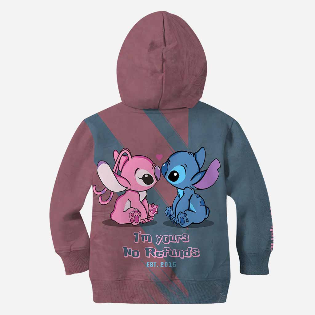 Personalized All-Over Print Hoodie Custom Couple Gift for Valentine's Day
