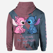 Load image into Gallery viewer, Personalized All-Over Print Hoodie Custom Couple Gift for Valentine's Day
