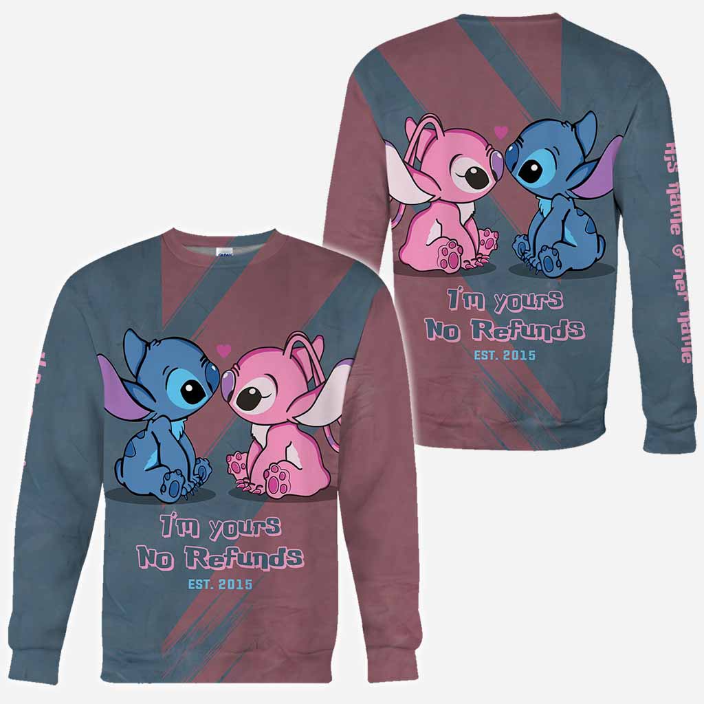 Personalized All-Over Print Hoodie Custom Couple Gift for Valentine's Day