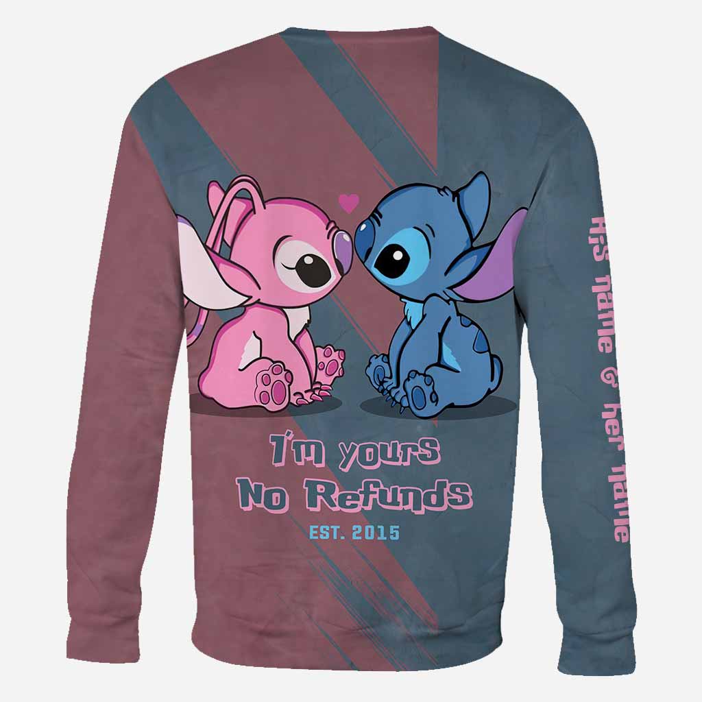 Personalized All-Over Print Hoodie Custom Couple Gift for Valentine's Day