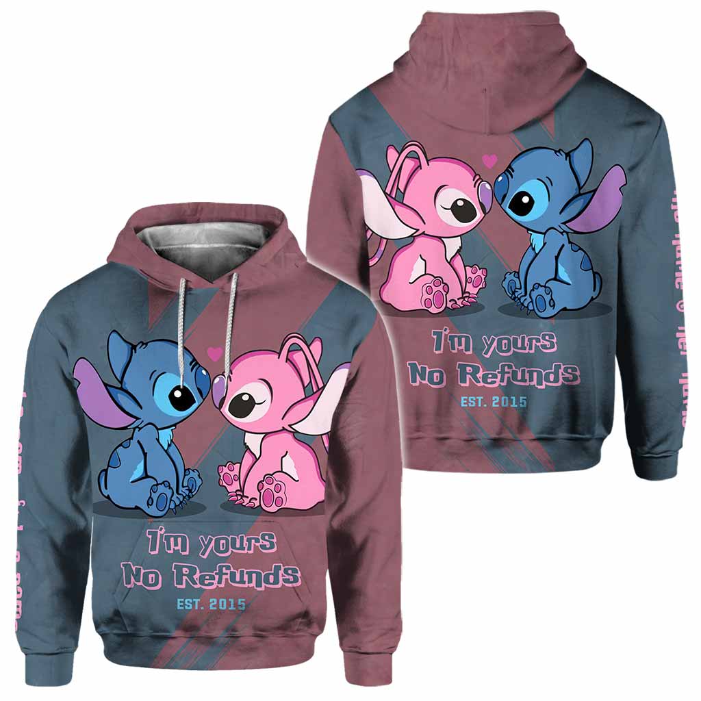 Personalized All-Over Print Hoodie Custom Couple Gift for Valentine's Day