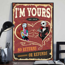 Load image into Gallery viewer, Personalized Nightmare Before Christmas Poster Custom Gift for Couples
