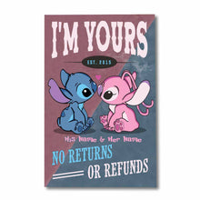 Load image into Gallery viewer, Personalized Couples Poster Custom Name No Returns Gift for Anniversary

