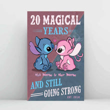 Load image into Gallery viewer, Personalized Magical Years Poster Custom Names Gift for Couple
