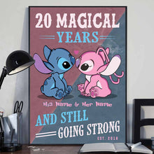 Load image into Gallery viewer, Personalized Magical Years Poster Custom Names Gift for Couple
