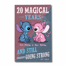 Load image into Gallery viewer, Personalized Magical Years Poster Custom Names Gift for Couple
