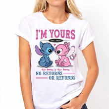Load image into Gallery viewer, Personalized I'm Yours T-shirt &amp; Hoodie with Custom Names for Couple Gift

