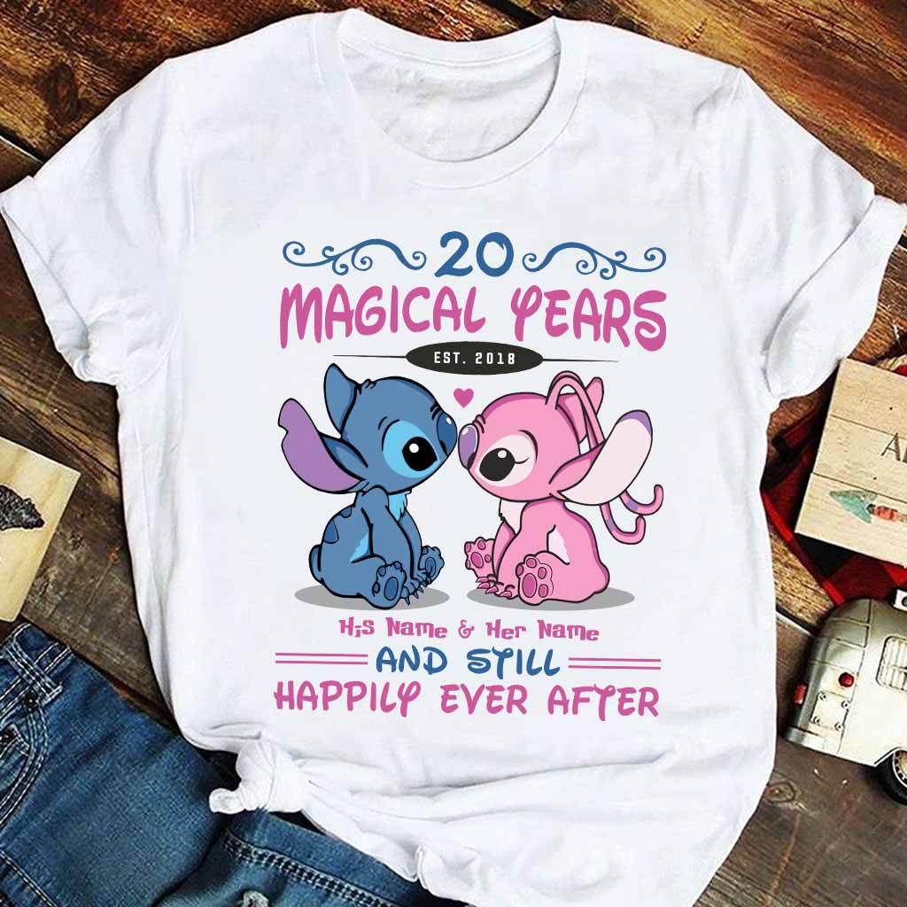 Personalized T-shirt and Hoodie Magic Years Gift for Couple