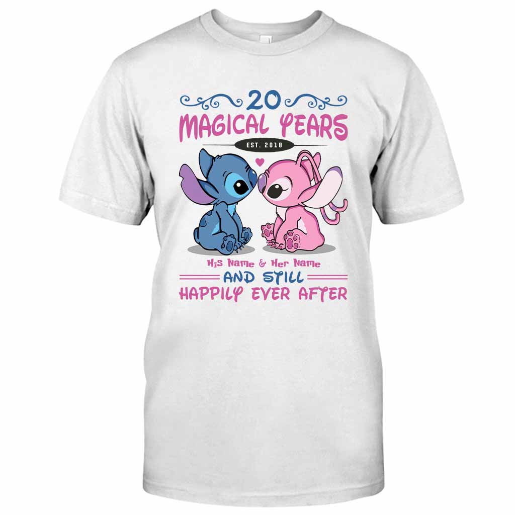 Personalized T-shirt and Hoodie Magic Years Gift for Couple
