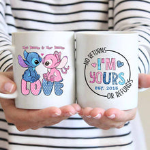 Load image into Gallery viewer, Personalized Mug with Custom Names No Returns Gift for Couples
