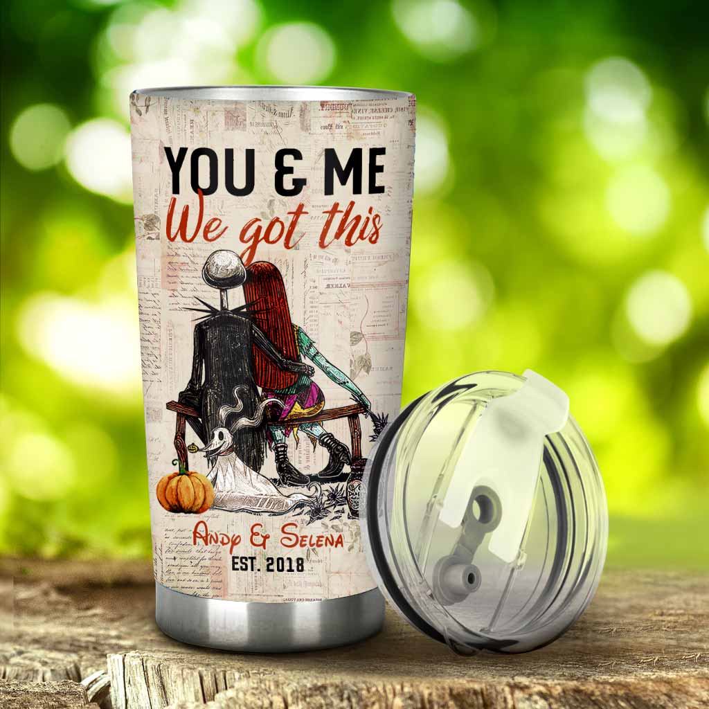 Personalized Tumbler Custom You & Me Gift for Wife Wedding Anniversary