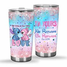 Load image into Gallery viewer, Personalized Tumbler with Custom Name for Couples | Wedding Anniversary Gift
