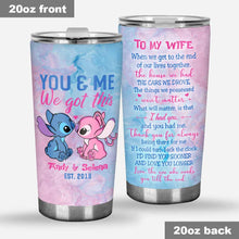 Load image into Gallery viewer, Personalized Tumbler Unique Couple Gift for Wedding Anniversary
