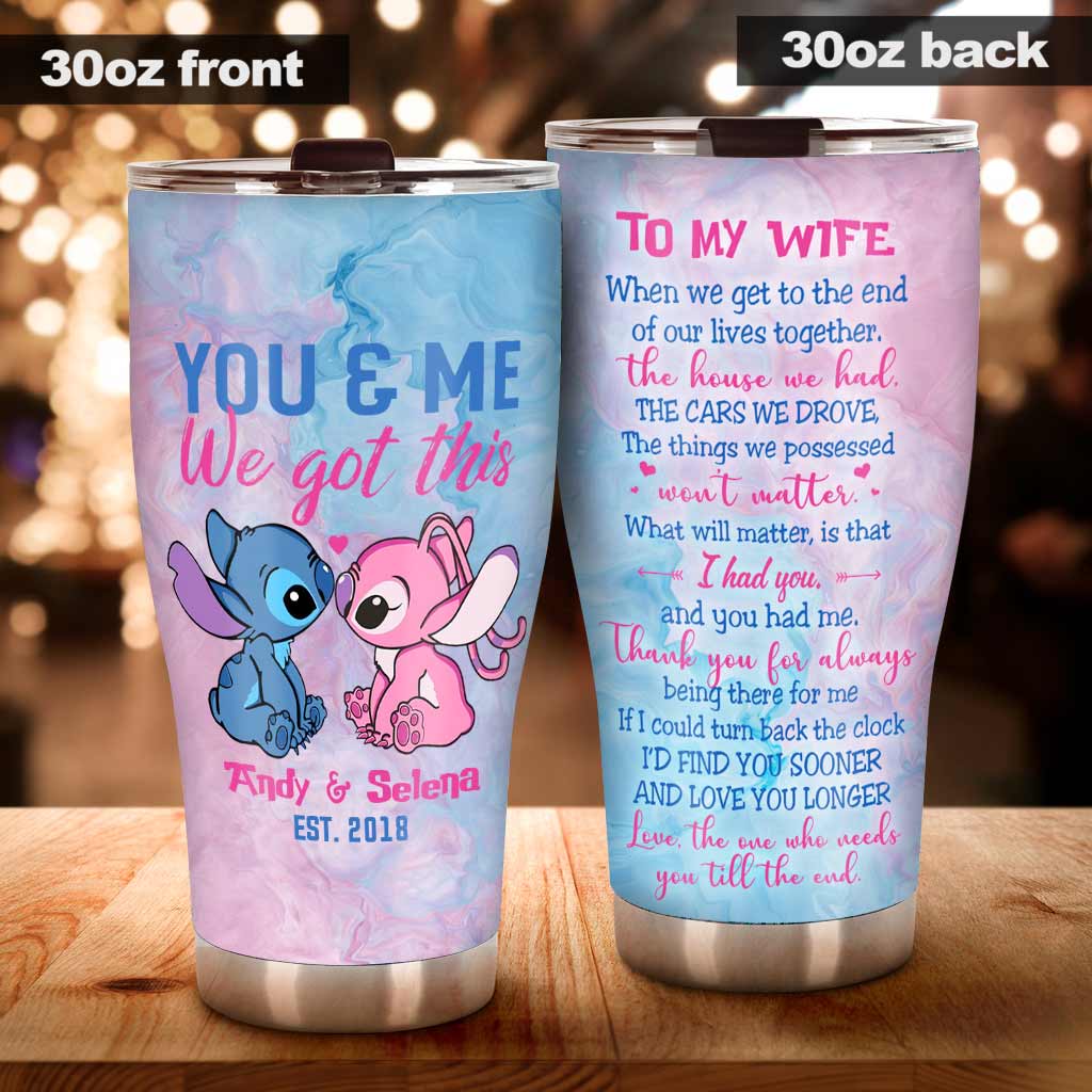 Personalized Tumbler Unique Couple Gift for Wedding Anniversary