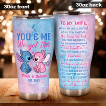 Load image into Gallery viewer, Personalized Tumbler Unique Couple Gift for Wedding Anniversary
