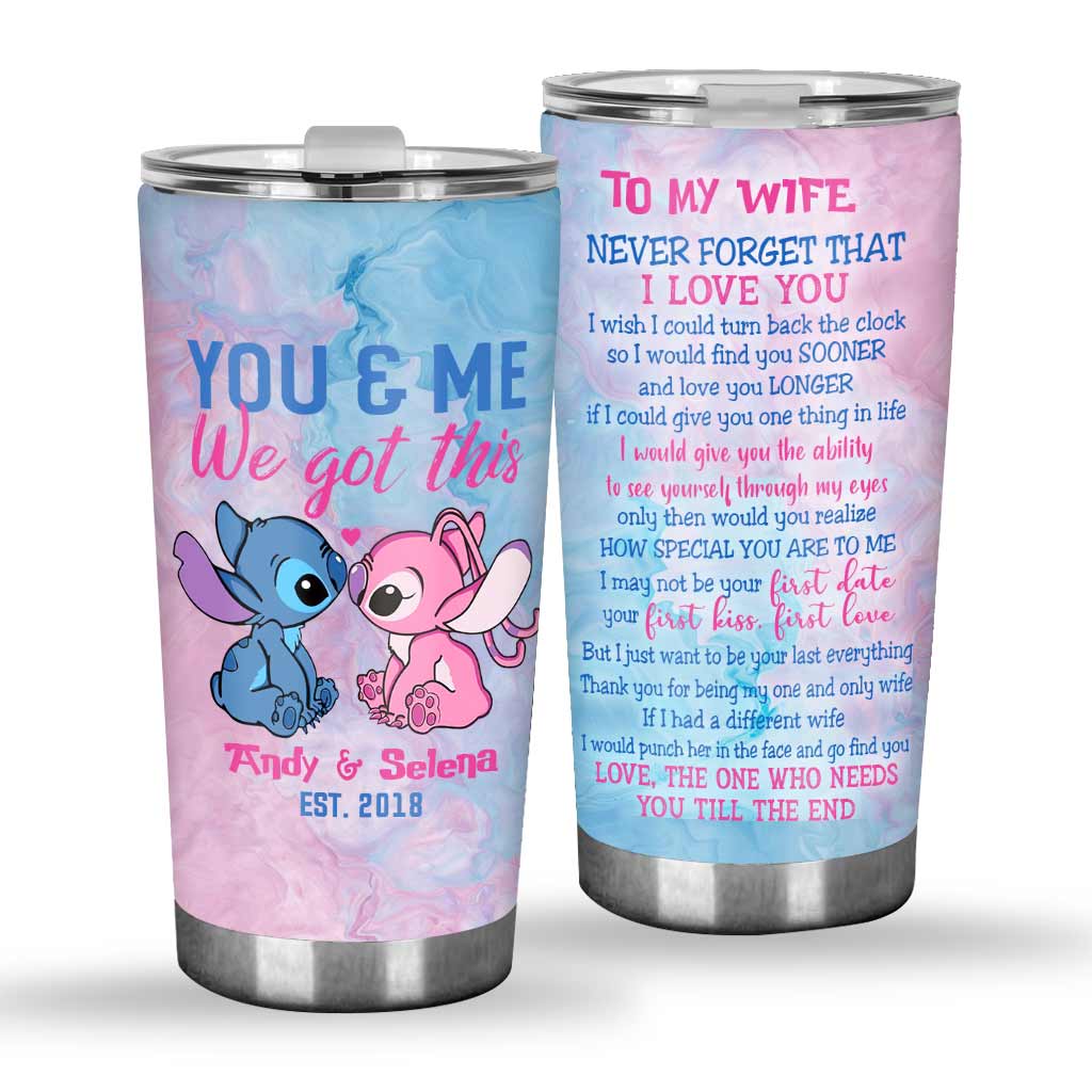Personalized 20oz Tumbler Custom Love Quote Gift for Wife