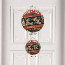 Load image into Gallery viewer, Personalized Couple Round Wood Sign Custom Names Home Decor
