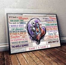 Load image into Gallery viewer, Personalized Couple Poster Unique Love Quote Gift for Anniversary
